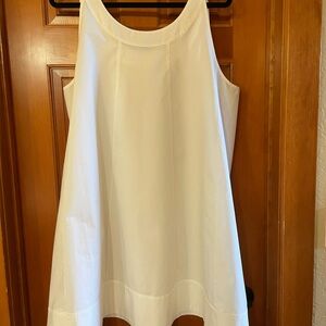 Crisp White Poplin Sundress by JCrew